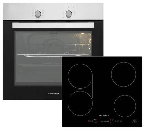 UGNSSET ASET1206600I  - stålfärgad/svart, Trend, metall/glas (59,5/55,5/56,5cm) - Respekta