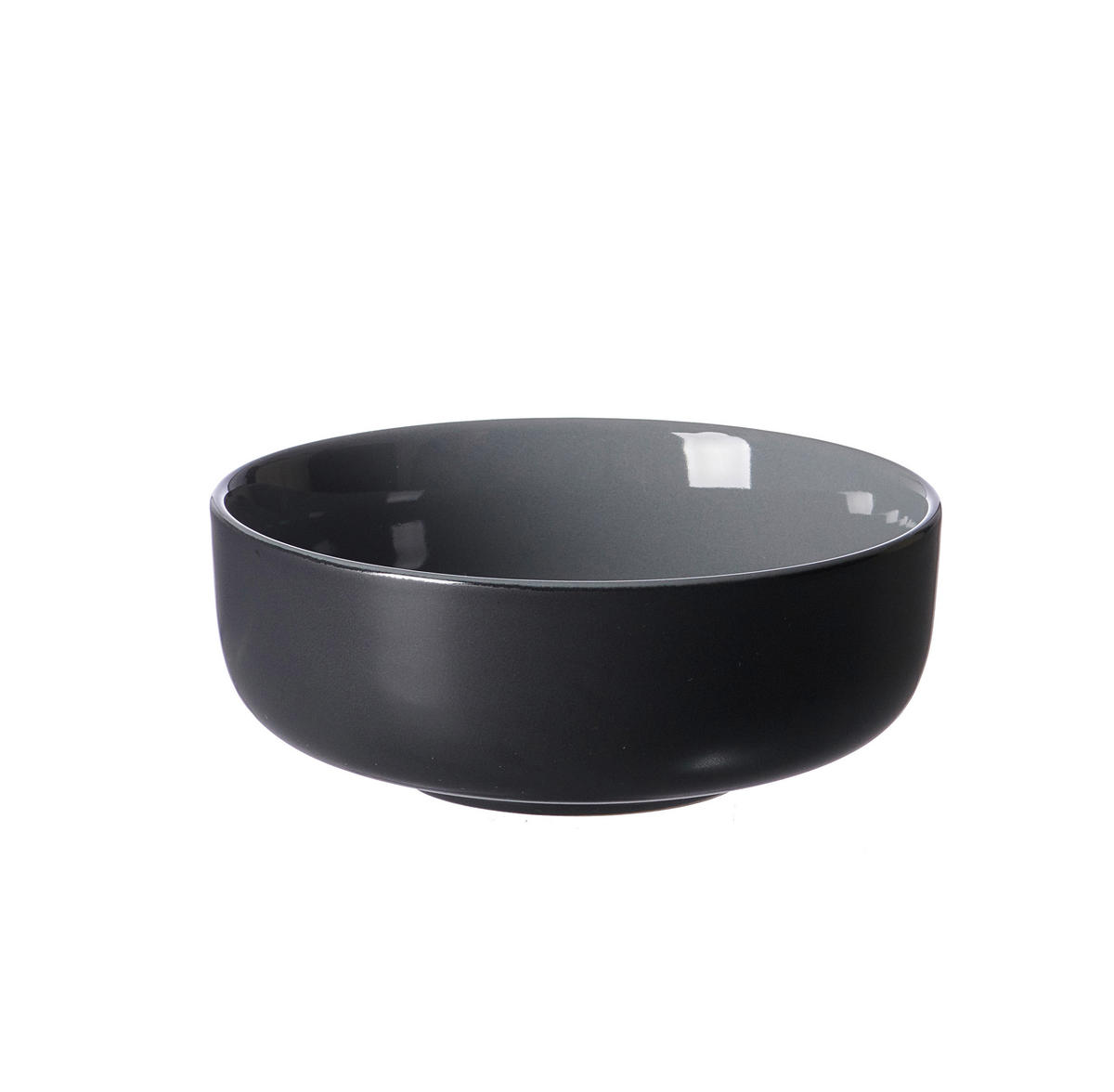 MÜSLISCHALE JASPER 14 cm  - Schwarz/Grau, Basics, Keramik (14cm) - Ritzenhoff Breker