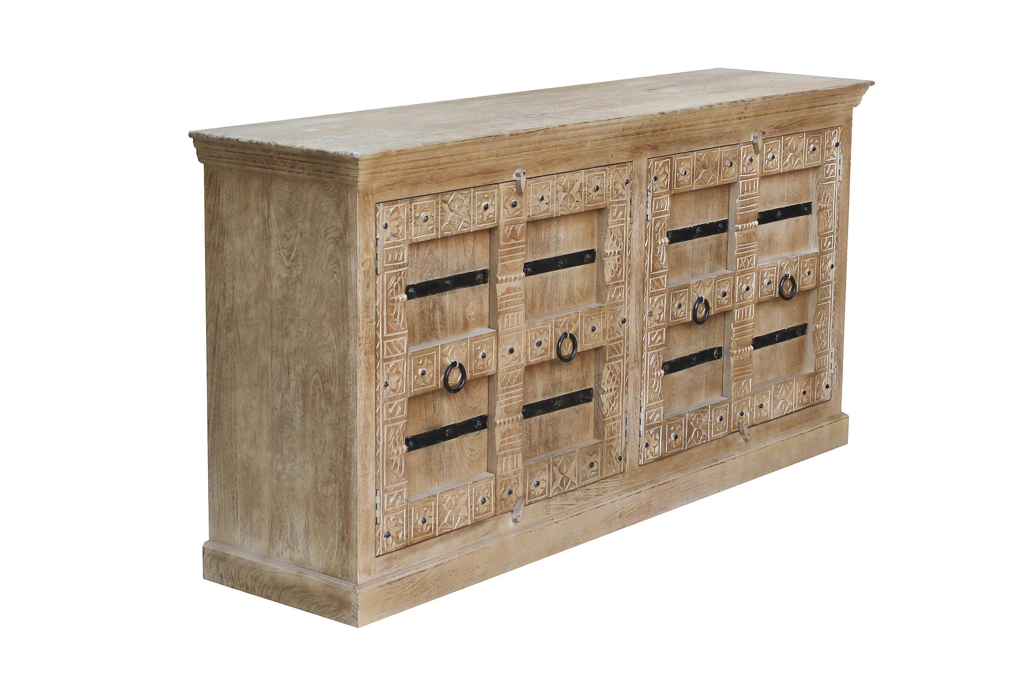 SIDEBOARD  180/90/45 cm  - Messingfarben/Naturfarben, Design, Holz/Metall (180/90/45cm) - MID.YOU