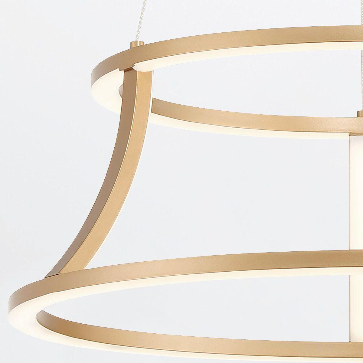 LED-HÄNGELEUCHTE 35/51/35 cm    - Goldfarben, Design, Kunststoff/Metall (35/51/35cm) - Elstead Lighting