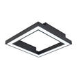 LED-DECKENLEUCHTE 50/50/8 cm    - Schwarz, Trend, Kunststoff/Metall (50/50/8cm) - Novel