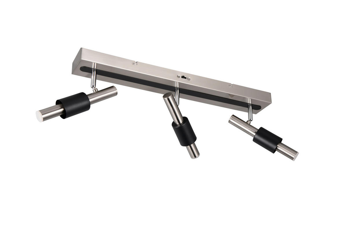 LED-STRAHLER - Schwarz/Nickelfarben, KONVENTIONELL, Metall (63/20,5/20.5cm) - Trio Leuchten