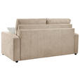 SCHLAFSOFA Mikrofaser Beige  - Beige/Creme, KONVENTIONELL, Kunststoff/Textil (186/101/101cm) - Carryhome