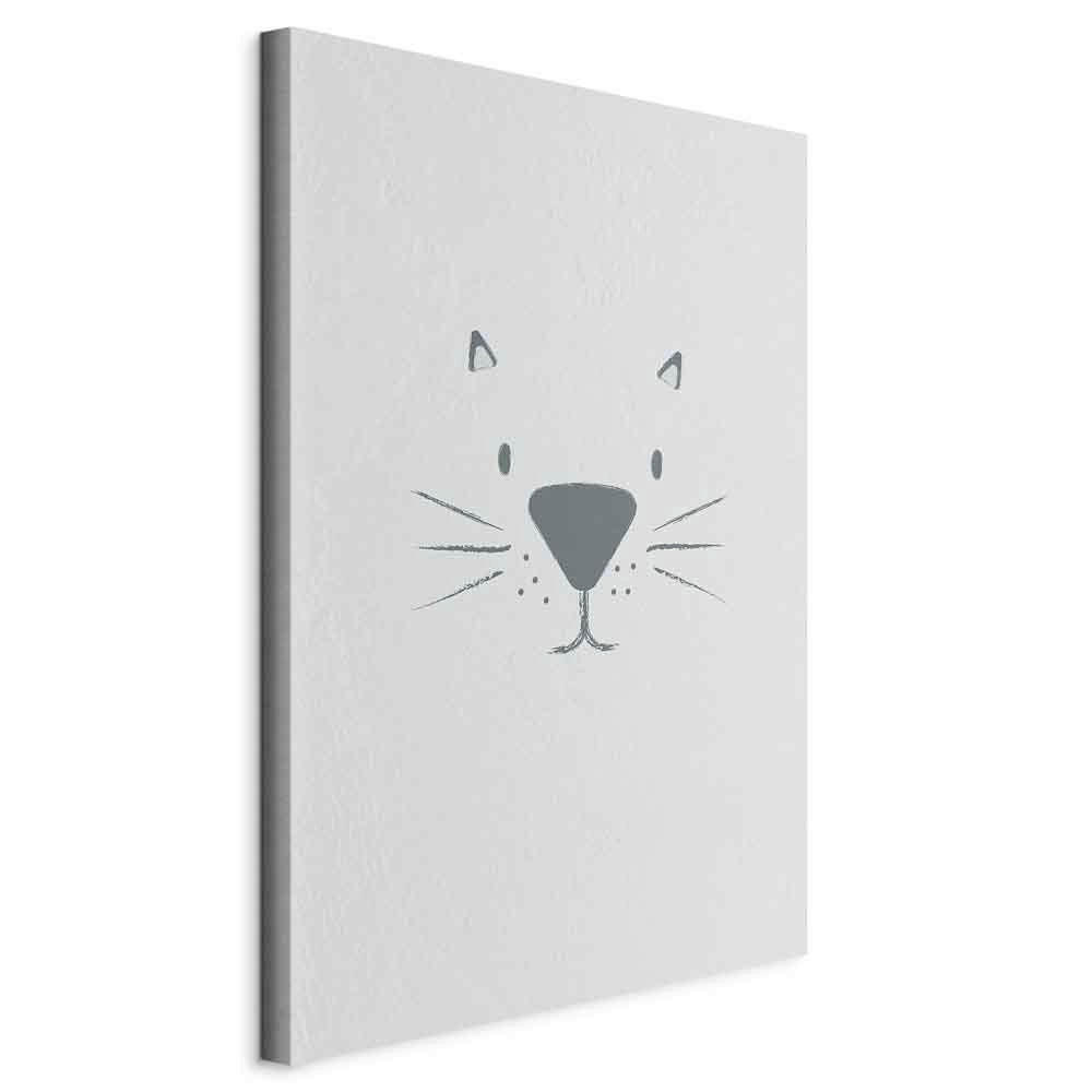 LEINWANDBILD Abstraktes, Tiere 80/120/1,2 cm  - Dunkelgrau/Hellgrau, Basics, Holz/Textil (80/120/1,2cm) - artgeist