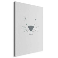 LEINWANDBILD Abstraktes, Tiere 80/120/1,2 cm  - Dunkelgrau/Hellgrau, Basics, Holz/Textil (80/120/1,2cm) - artgeist