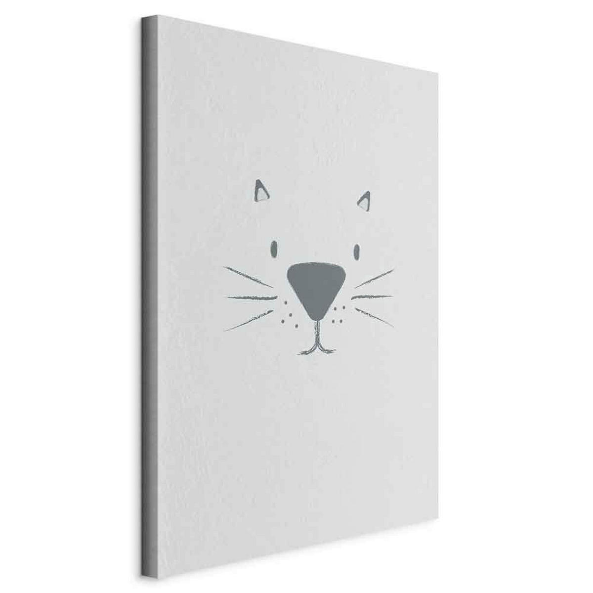 LEINWANDBILD Abstraktes, Tiere 80/120/1,2 cm  - Dunkelgrau/Hellgrau, Basics, Holz/Textil (80/120/1,2cm) - artgeist