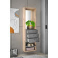 GARDEROBE  in 51/178/35 cm  - Eichefarben/Anthrazit, Basics, Glas/Holzwerkstoff (51/178/35cm) - Carryhome