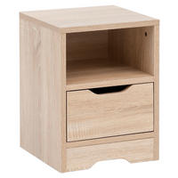 NOĆNI ORMARIĆ     - boje hrasta, Moderno, drvni materijal (31/43/31cm) - MID.YOU