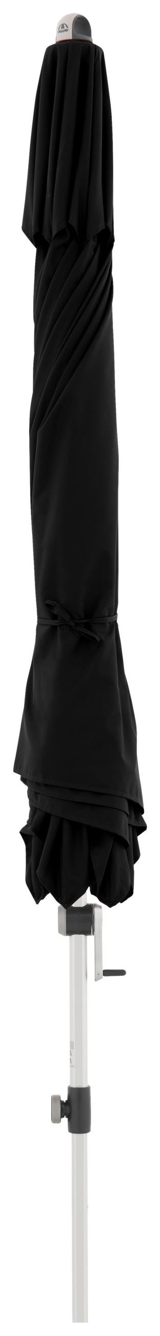 SONNENSCHIRM 280 cm Schwarz  - Silberfarben/Schwarz, Basics, Textil/Metall (280/280cm) - Doppler
