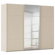 SCHWEBETÜRENSCHRANK 271/223/68 cm 3-türig Champagner  - Champagner, KONVENTIONELL, Glas/Holzwerkstoff (271/223/68cm) - Novel