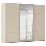 SCHWEBETÜRENSCHRANK 271/223/68 cm 3-türig Champagner  - Champagner, KONVENTIONELL, Glas/Holzwerkstoff (271/223/68cm) - Novel