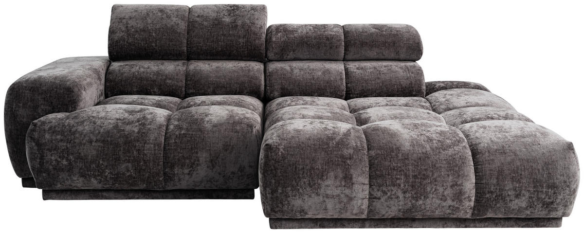 ECKSOFA in Flachgewebe Anthrazit  - Anthrazit, Modern, Textil (239/150cm) - MID.YOU