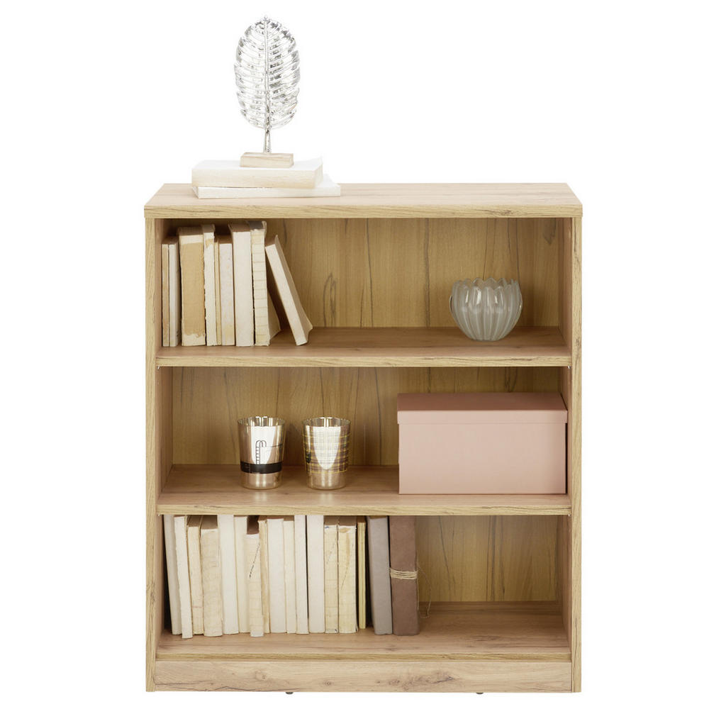 Thumbnail - Xora Regal, Eiche Wotan, Holzwerkstoff, 2 Fächer, 72x84x36 cm, Typenauswahl, Beimöbel erhältlich, Wohnzimmer, Regale, Bü...