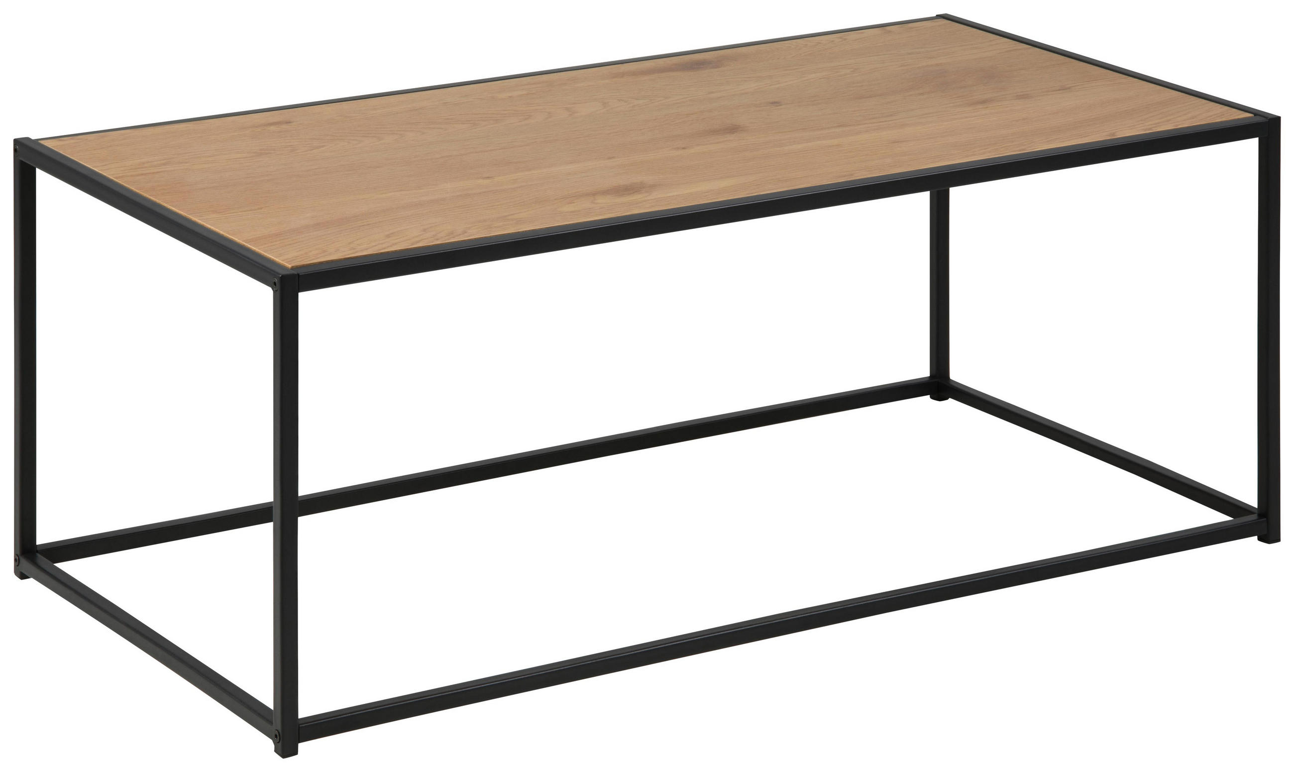 Couchtisch in Metall, Holzwerkstoff 100/50/40 cm