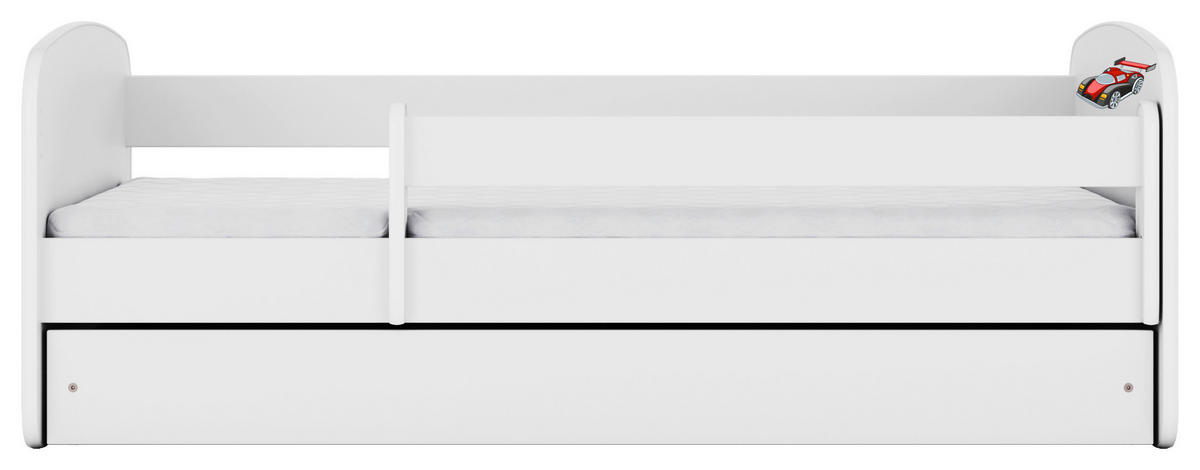 KINDER-/JUNIORBETT - Birkefarben/Weiß, MODERN, Holz/Holzwerkstoff (80/160cm) - MID.YOU