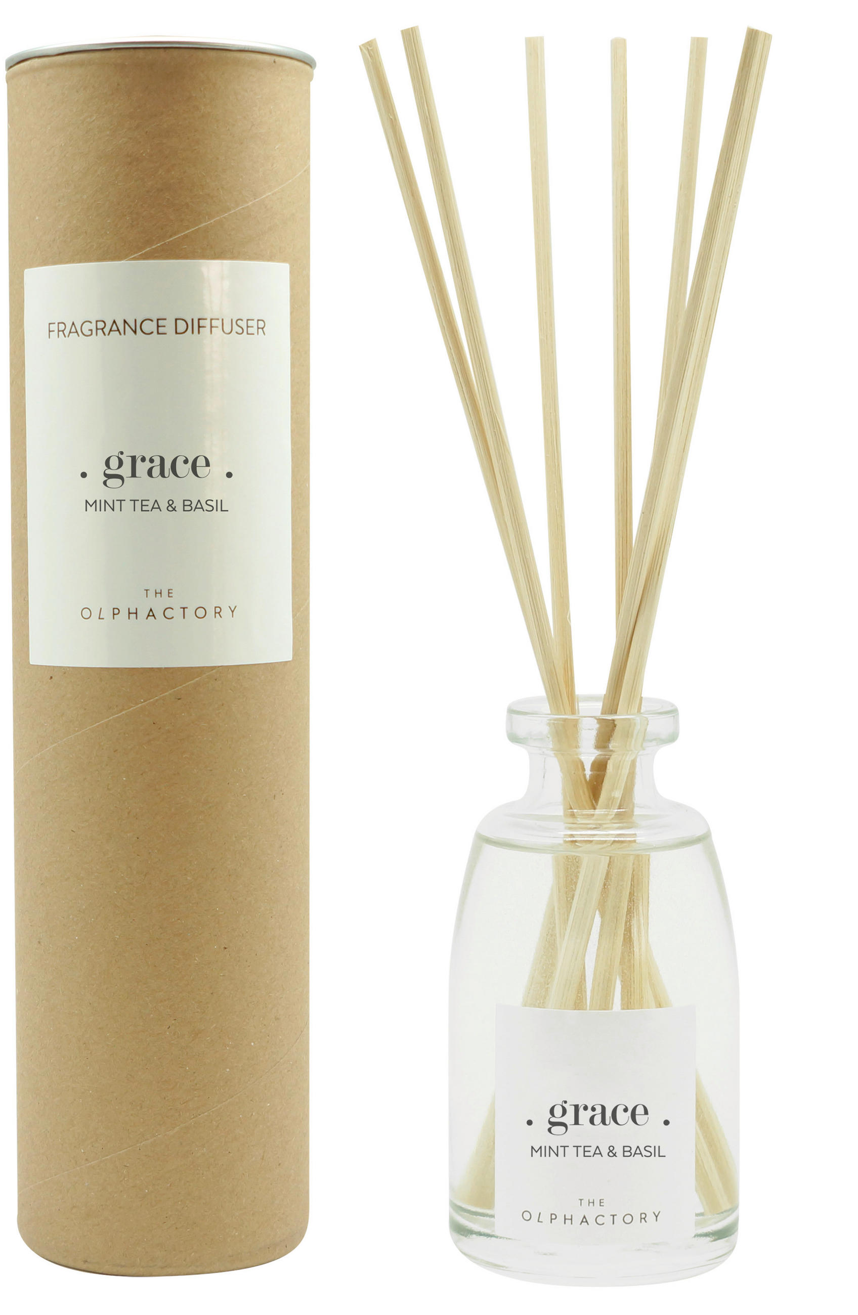 DIŠAVA ZA PROSTOR Mint Tea&Basil  - večbarvno, Basics, karton/steklo (250ml) - The Olphactory