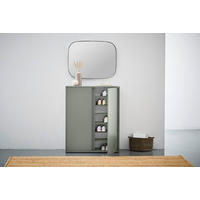 SCHUHSCHRANK Grün  - Grün, Design, Holzwerkstoff/Kunststoff (97,5/120/33,8cm) - Xora