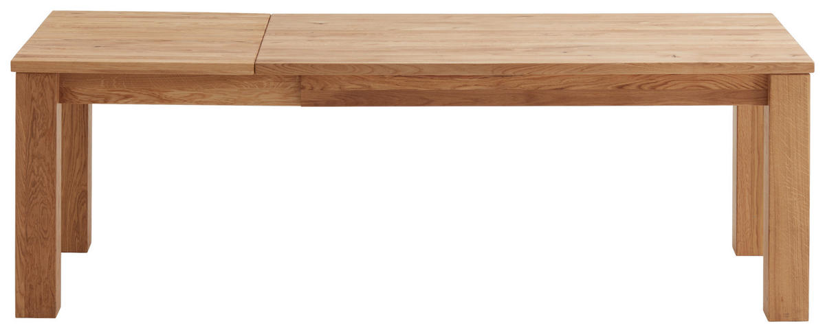 STOL NA IZVLAČENJE  boje hrasta  drvo      - boje hrasta/boje oplemenjenog čelika, Konvencionalno, drvo (160-230/76/90cm)