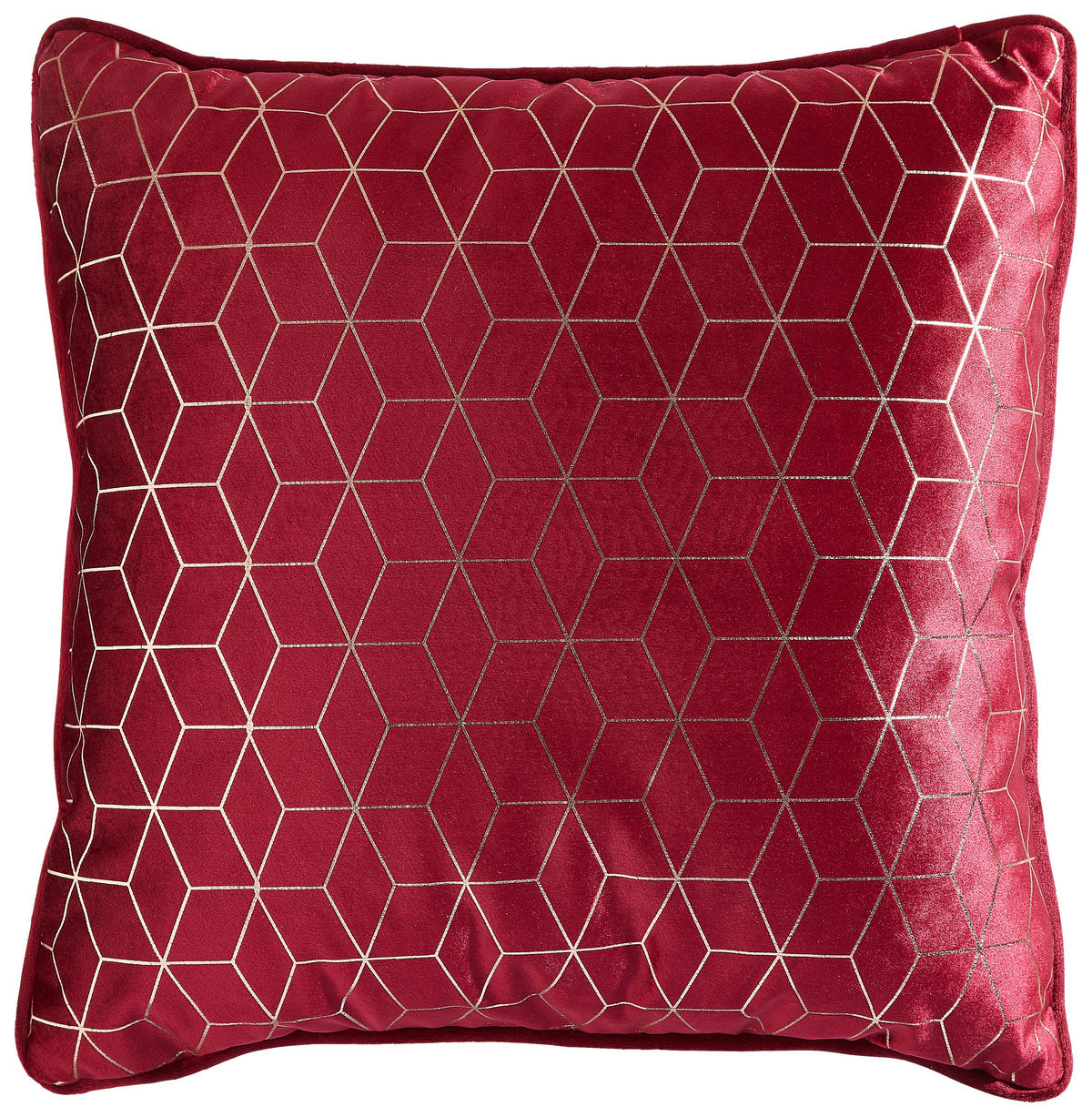 ZIERKISSEN 45/45 cm  - Dunkelrot, Trend, Textil (45/45cm) - Novel