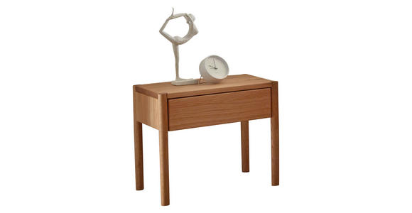 NACHTKÄSTCHEN in massiv Wildeiche Wildeiche  - Wildeiche, KONVENTIONELL, Holz (45,5/43/33,5cm) - Linea Natura