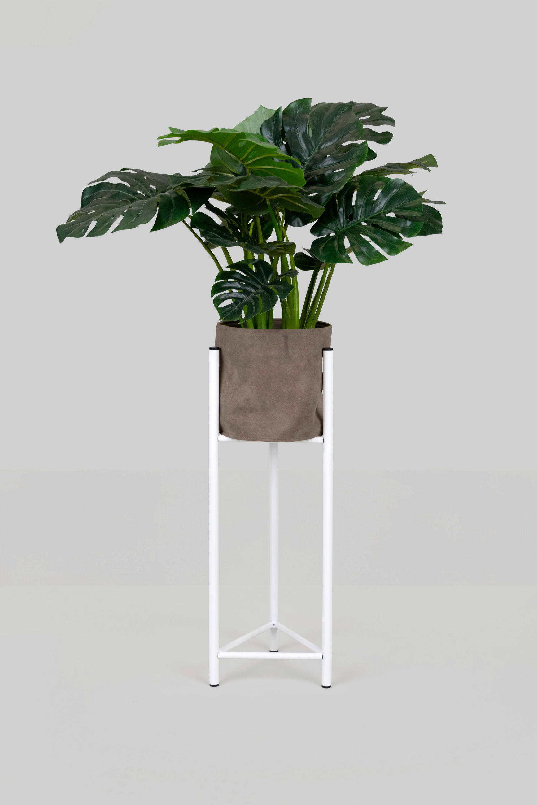 BLUMENSTÄNDER Metall  - Weiß, Basics, Metall (27/60/27cm)
