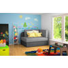 RÉCAMIERE in Fleece Grau, Hellgrau  - Hellgrau/Schwarz, Design, Kunststoff/Textil (104/60/75cm) - MID.YOU