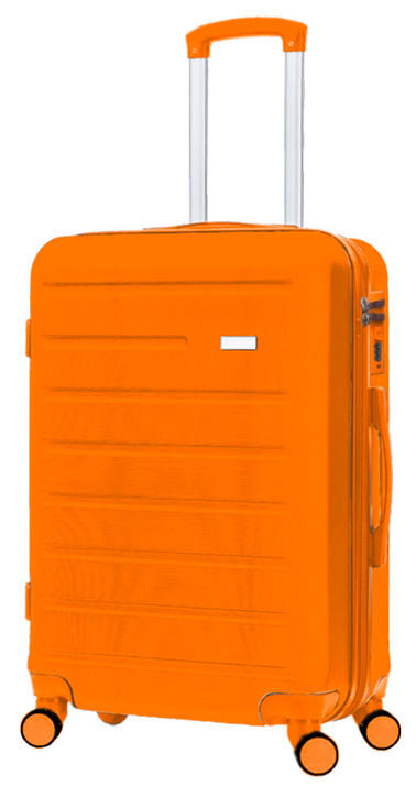 REISEKOFFER Orange  - Orange, Design, Kunststoff/Textil (66/43/26cm) - Novel