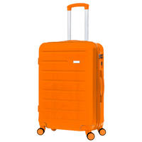 REISEKOFFER Orange  - Orange, Design, Kunststoff/Textil (66/43/26cm) - Novel