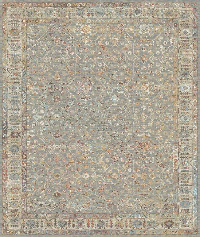 VINTEDŽ TEPIH  siva, bež     - siva/bež, Lajfstajl, tekstil (200/285cm) - Novel