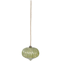 ZÁVESNÁ DEKORÁCIA - zelená, Trend, sklo (20/21cm) - Ambia Home