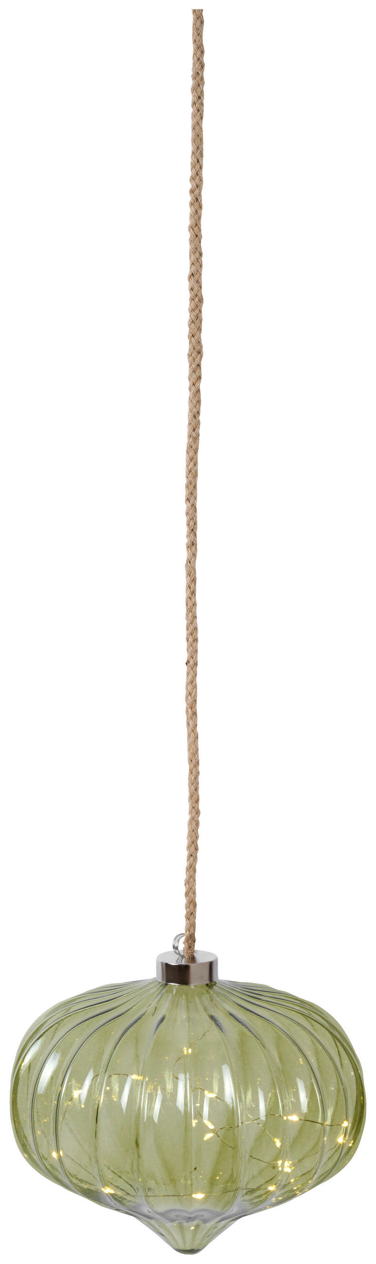 ZÁVESNÁ DEKORÁCIA - zelená, Trend, sklo (20/21cm) - Ambia Home
