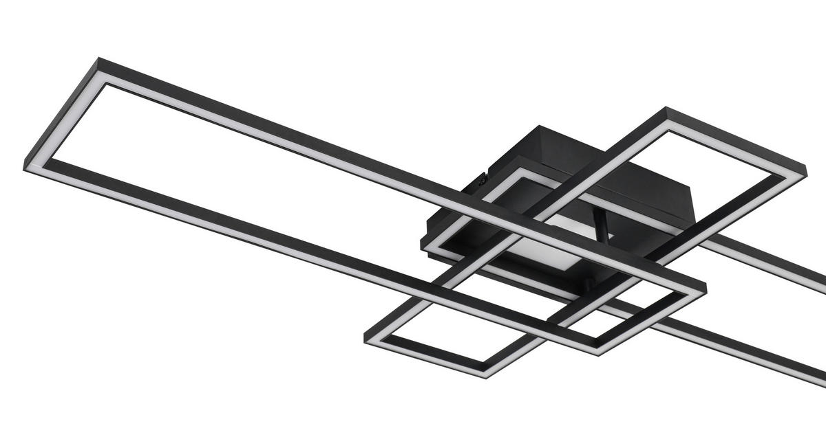 Plafonieră Cu Led 50 W    98/51/9 cm  - alb/negru, Trend, plastic/metal (98/51/9cm) - Novel