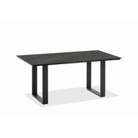 GARTENTISCH Kunststoff Anthrazit, Graphitfarben rechteckig  - Anthrazit/Graphitfarben, Design, Kunststoff/Metall (160/95/76cm)