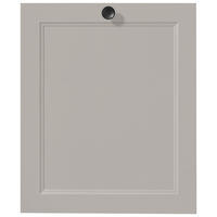 GESCHIRRSPÜLERFRONT 60/72/2,2 cm  in Grau  - Edelstahlfarben/Grau, MODERN, Holzwerkstoff/Metall (60/72/2,2cm) - Nobilia