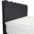 BOXSPRINGBETT 180/200 cm,  in Anthrazit, Topper, Matratzen, H3 = fest  - Anthrazit/Schwarz, Design, Holzwerkstoff/Textil (180/200cm) - Esposa