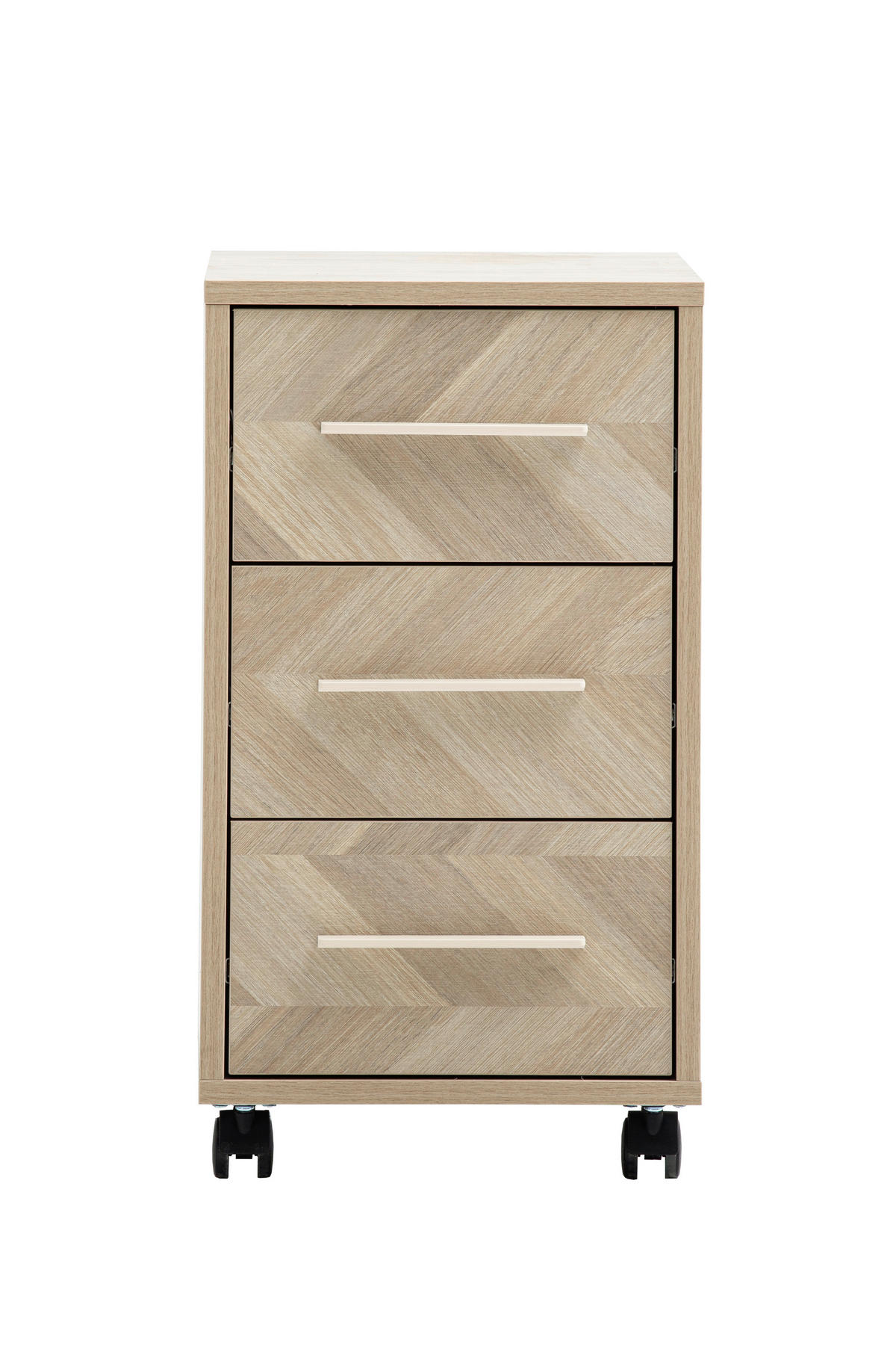 ROLLCONTAINER Eichefarben  - Eichefarben/Beige, MODERN, Holzwerkstoff/Kunststoff (32,6/59,7/39,1cm) - MID.YOU