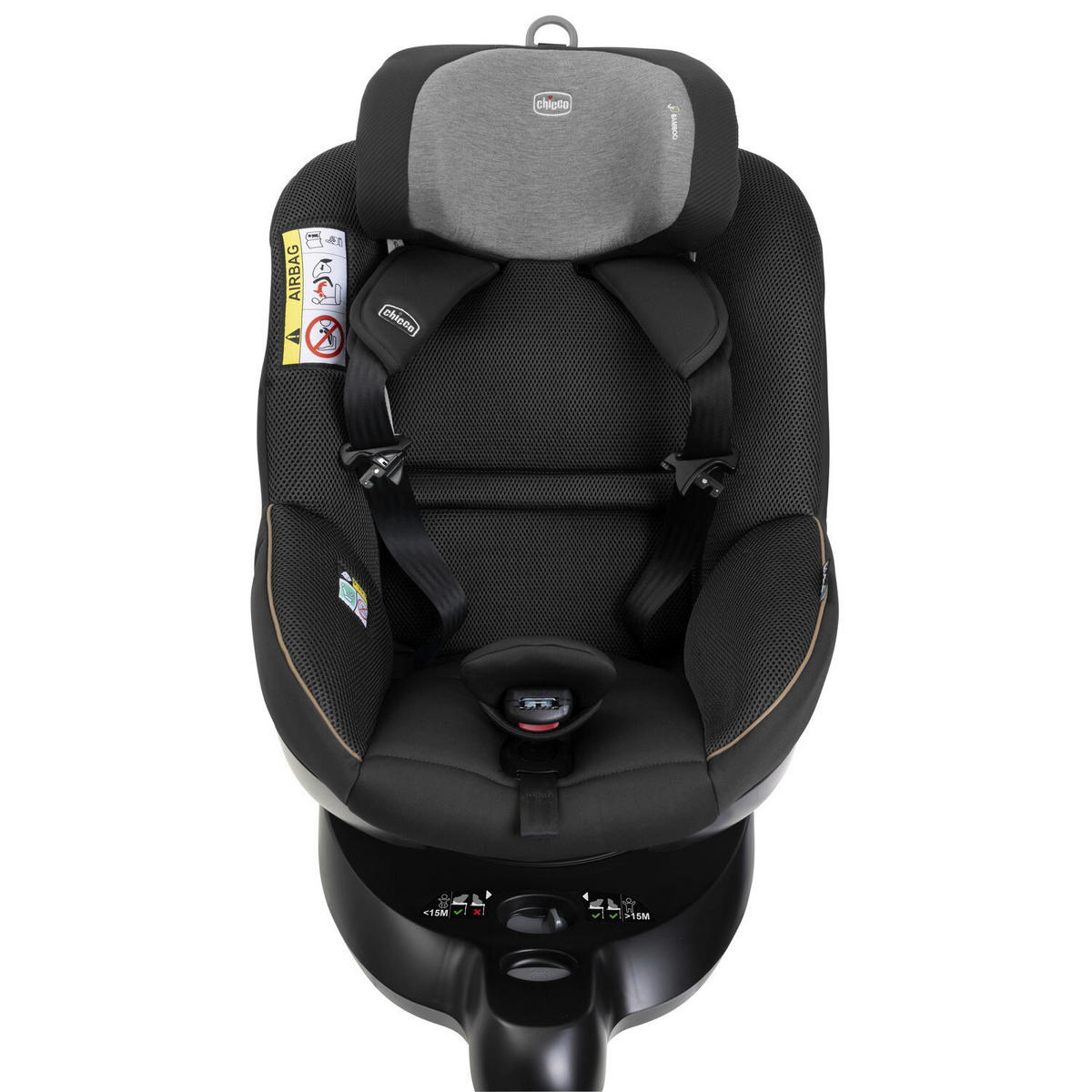 KINDERAUTOSITZ 105 I-Size  - Hellgrau/Schwarz, Basics, Textil (47/114/60cm) - Chicco