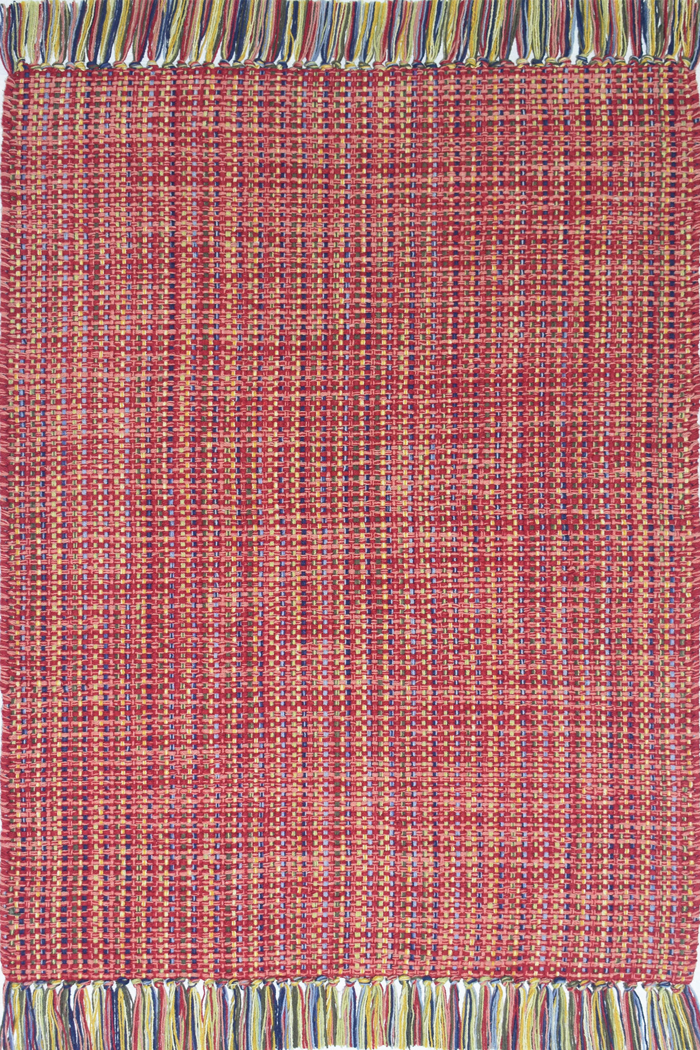RUČNO TKANI TEPIH  višebojna     - višebojna, Dizajnerski, prirodni materijali (60/90cm)