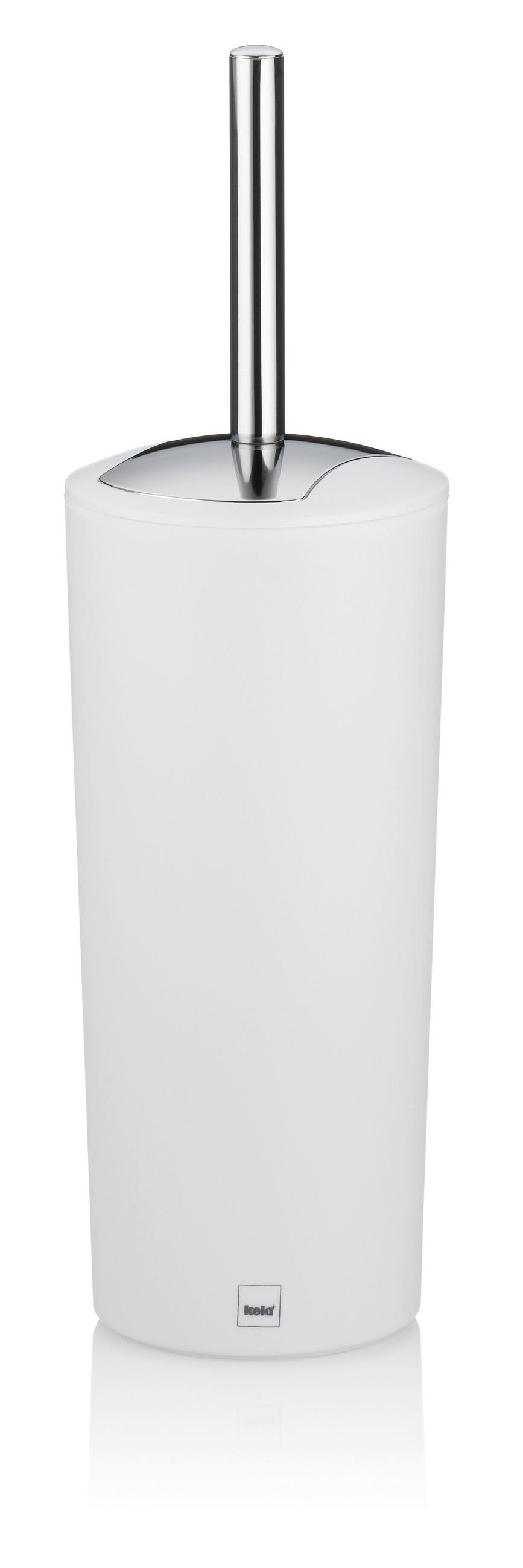 WC-BÜRSTENGARNITUR - Edelstahlfarben/Weiß, Basics, Kunststoff (11/36,5cm) - Kela