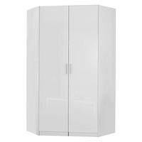 ECKSCHRANK in  - Weiss Hochglanz/Weiss, Design, Holzwerkstoff/Kunststoff (117/197/117cm) - Carryhome
