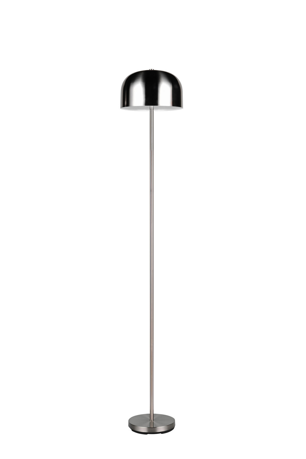 AKKU-STEHLEUCHTE - Nickelfarben, Design, Metall (147,0/25,0cm)