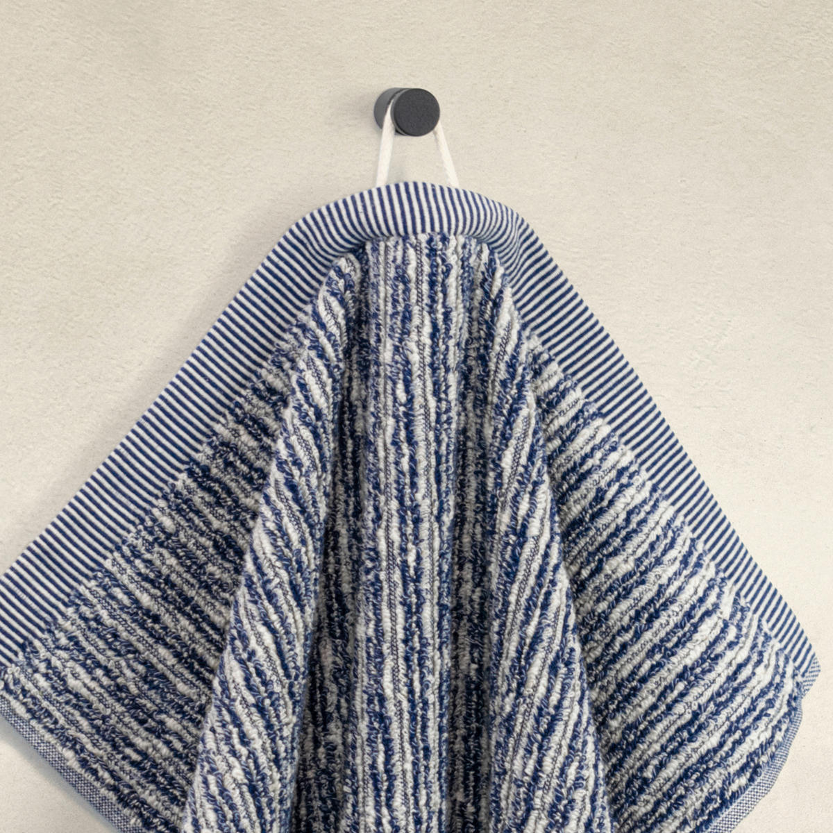 HANDTUCH BROOKLYN Blau  - Blau, Basics, Textil (50/100cm) - Moeve