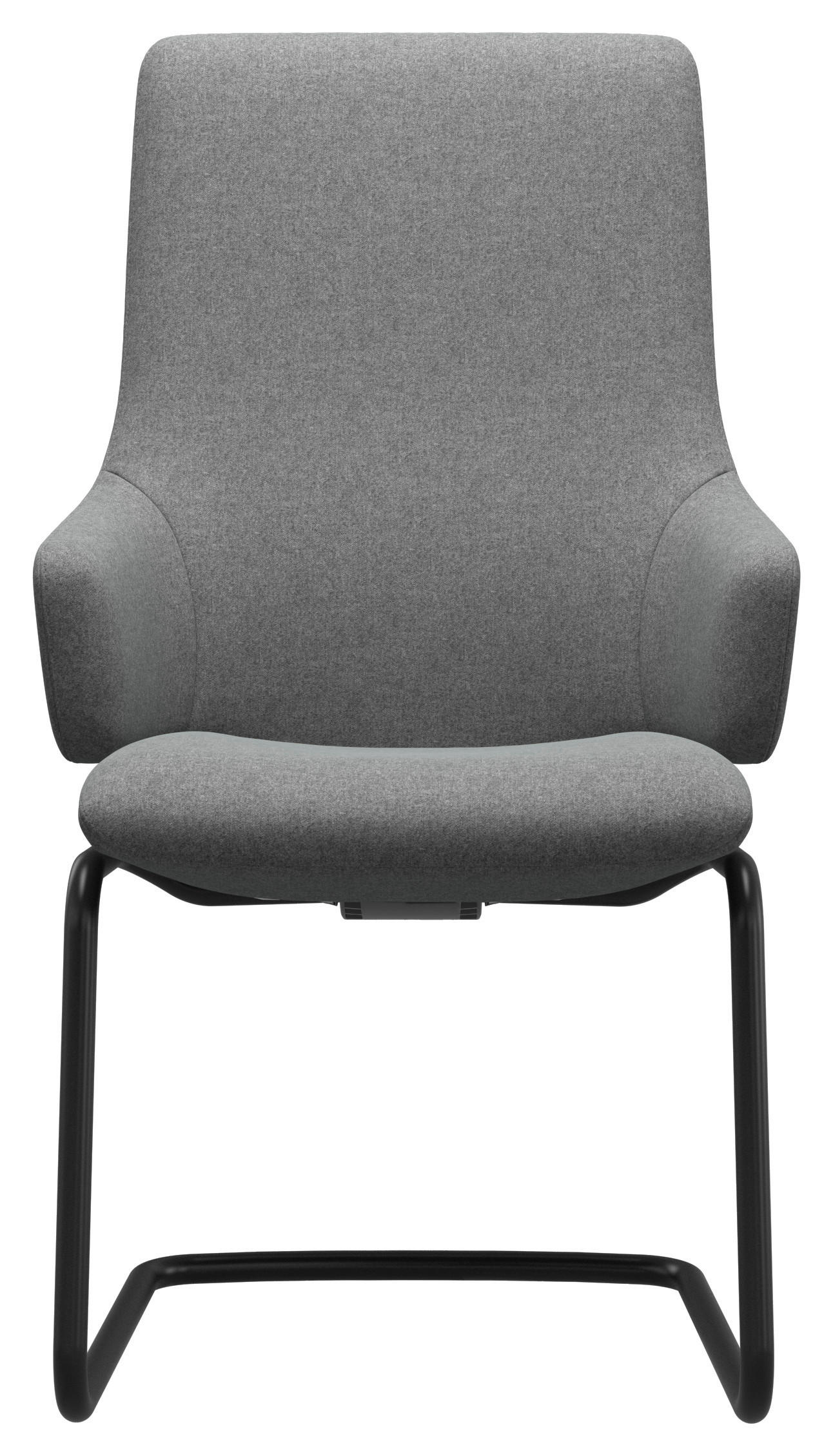 ARMLEHNSTUHL  in Aluminium Flachgewebe  - Hellgrau/Schwarz, Design, Textil/Metall (58/105/63cm) - Stressless