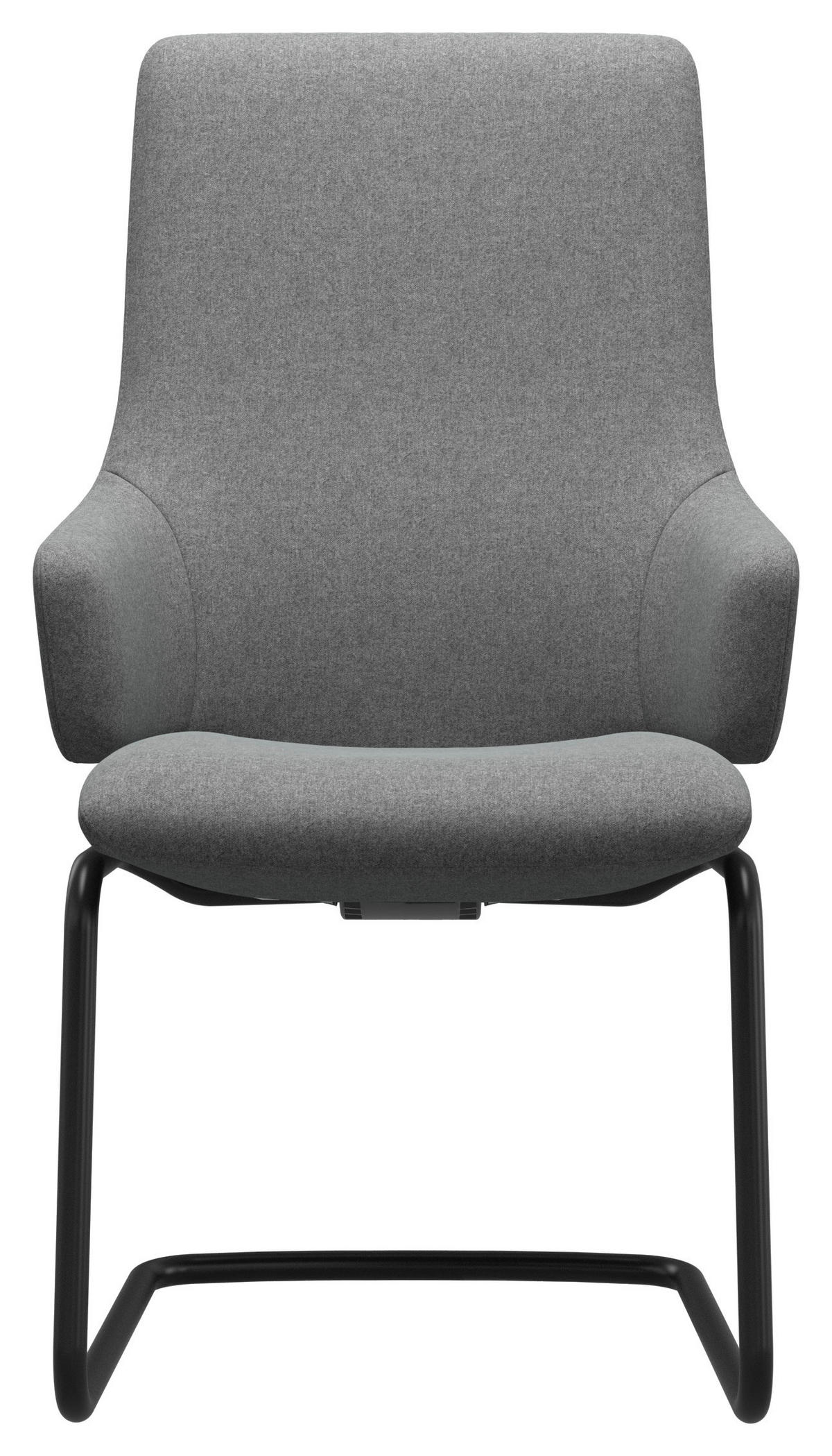 ARMLEHNSTUHL  in Aluminium Flachgewebe  - Hellgrau/Schwarz, Design, Textil/Metall (58/105/63cm) - Stressless