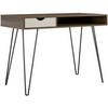 SCHREIBTISCH 104/77/49 cm  in Grau, Eichefarben  - Eichefarben/Eiche grau, Design, Holzwerkstoff/Metall (104/77/49cm) - MID.YOU