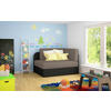 JUGEND- UND KINDERSOFA in Textil Grau, Schwarz  - Schwarz/Grau, Design, Kunststoff/Textil (104/60/75cm) - MID.YOU