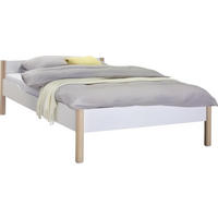 BETT 120/200 cm  in Weiss, Birkefarben   - Weiss/Birkefarben, Design, Holz/Holzwerkstoff (120/200cm) - Paidi