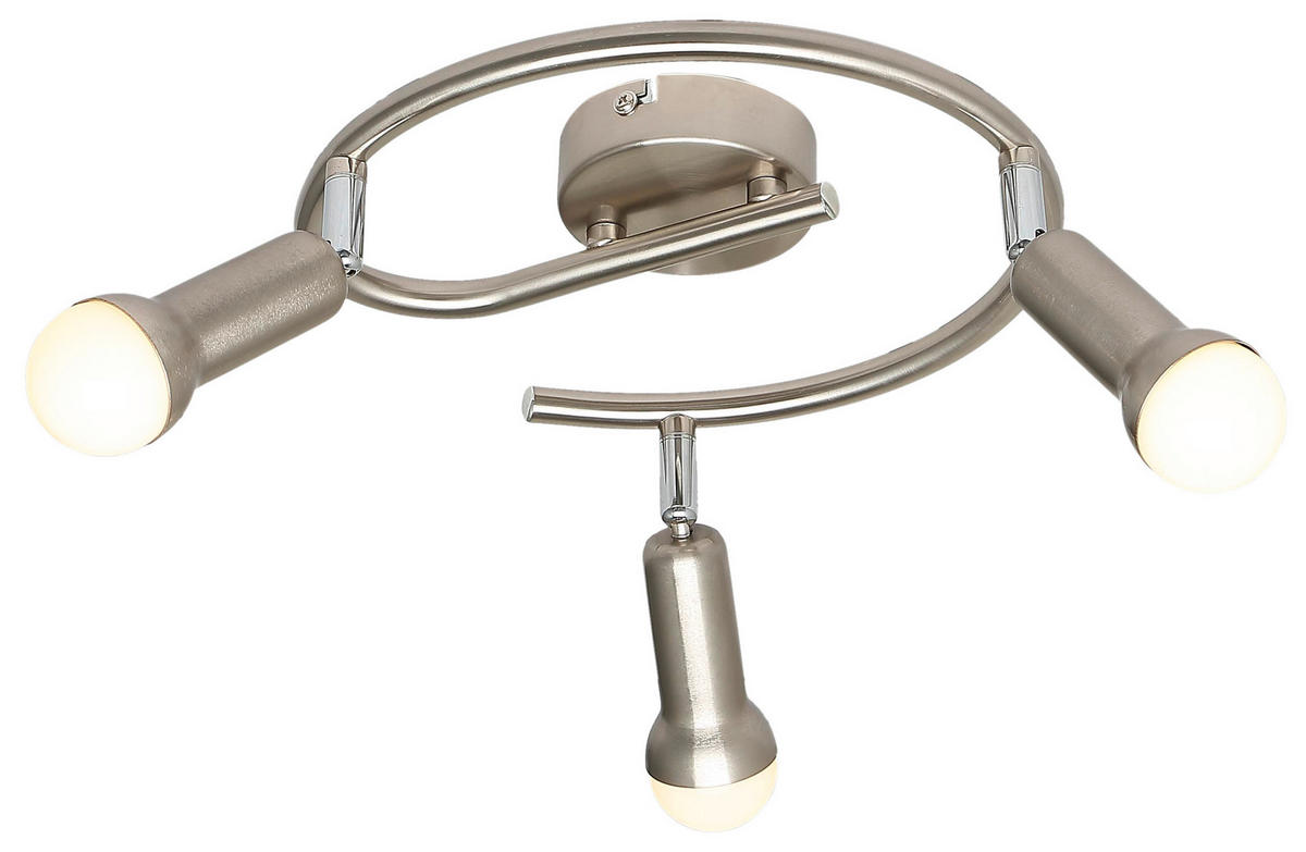 DECKENLEUCHTE 42/42/15 cm   - Basics, Metall (42/42/15cm)