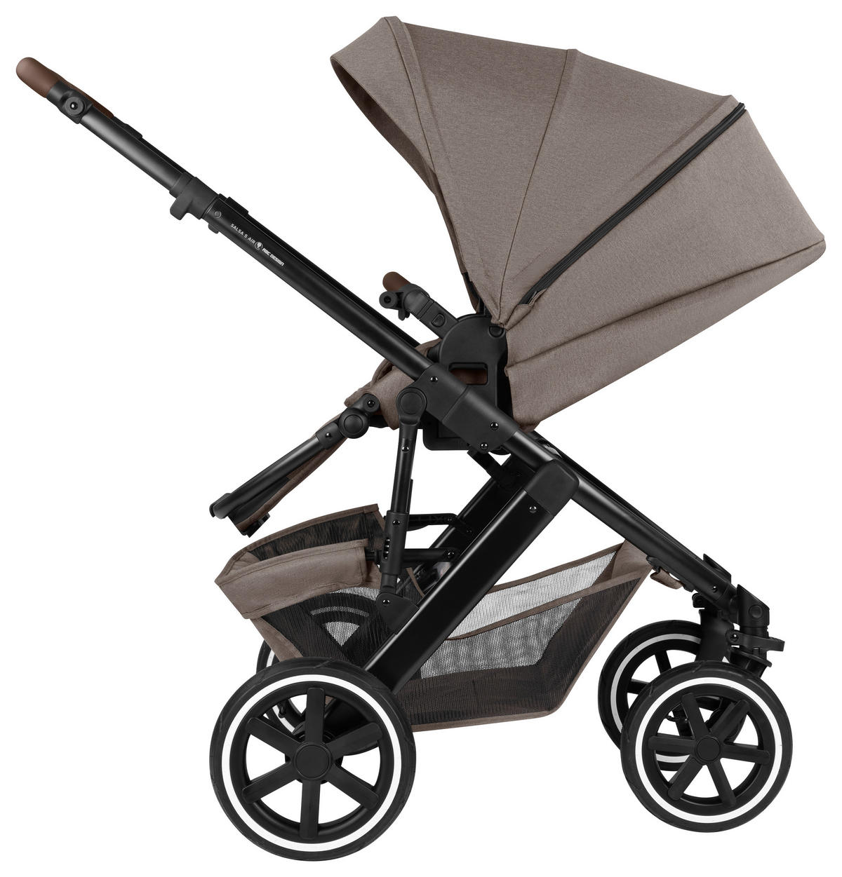 KINDERWAGENSET Salsa 5 Air All In One Set Maxi Cosi  - Sandfarben/Schwarz, Basics, Textil/Metall (95,5/63/118cm) - ABC Design
