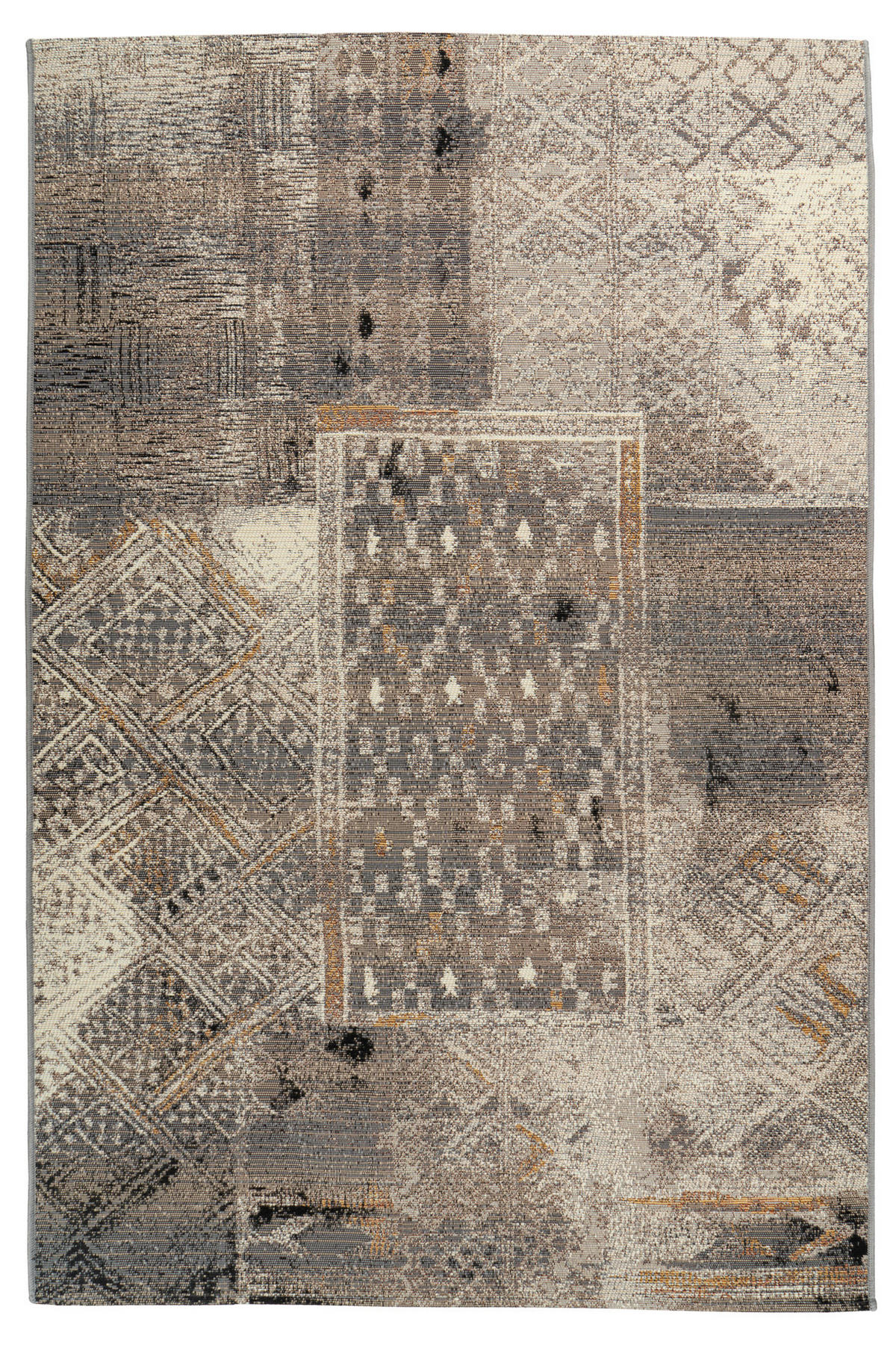 COVOR CU ȚESĂTURĂ PLATĂ  - maro, Basics, textil (120/170cm)